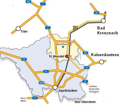 Anfahrt Bostalsee 1