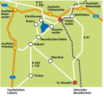 Anfahrt Bostalsee 2